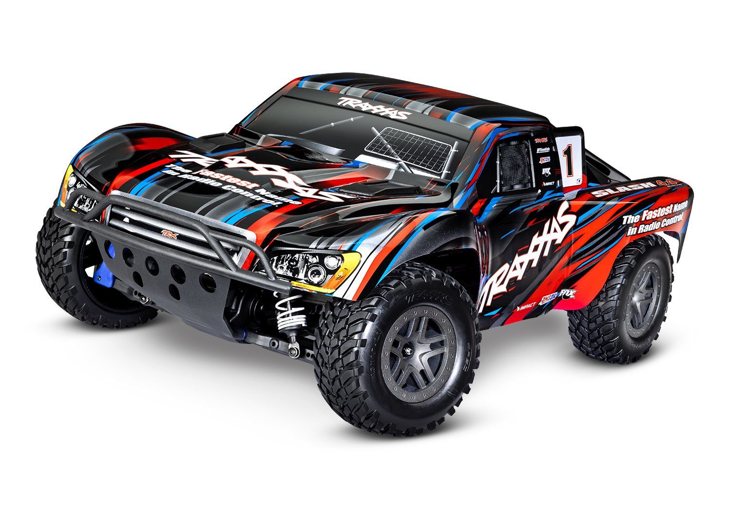 Traxxas RC-Buggy Traxxas RC Slash 4x4 Brushless 2S Short Course RTR Rot 1:10