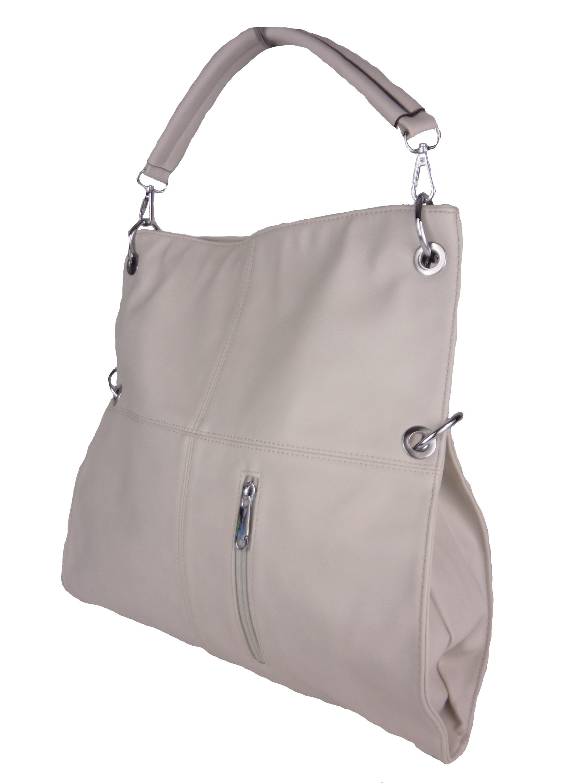 Taschen4life Shopper Damen Handtasche pastell-Farben (Umhängetasche) LY3742 günstig online kaufen