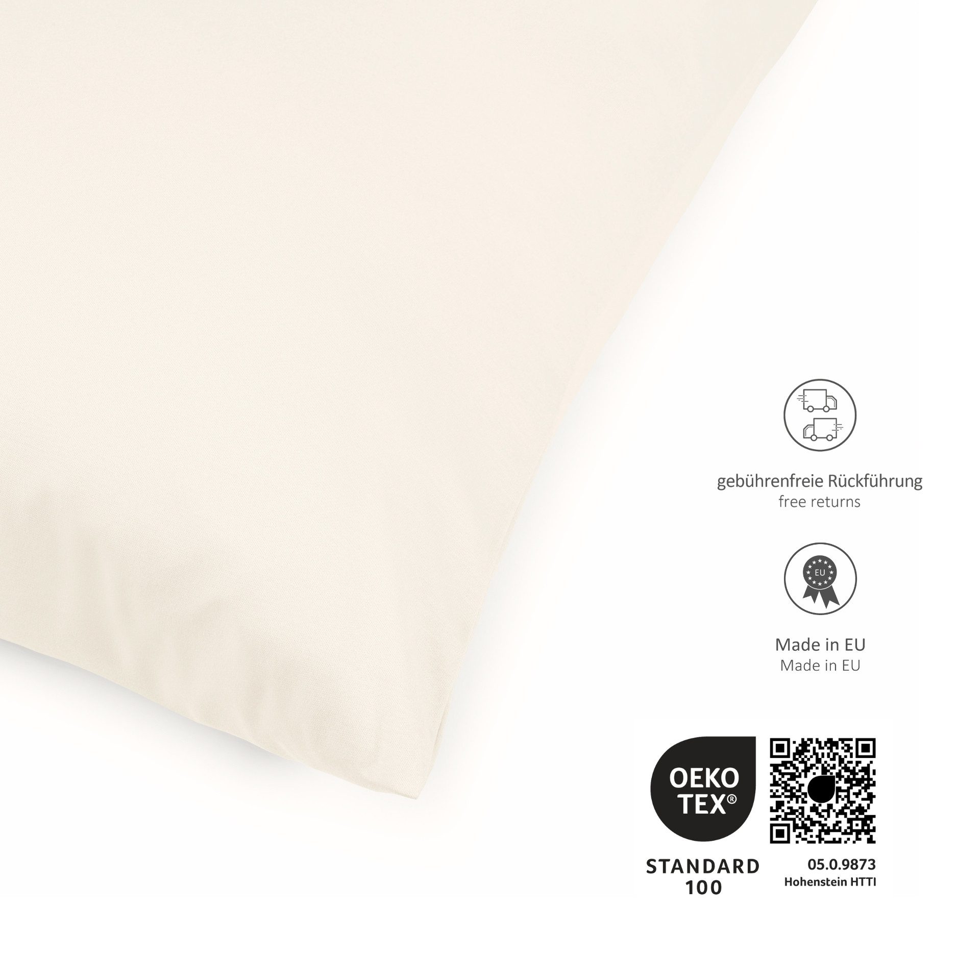 liebling Kissenhülle Interlock Jersey, (1 Stück), seidiger Glanz, hautsympathisch, pflegeleicht, bügelfrei, Ökotex 100