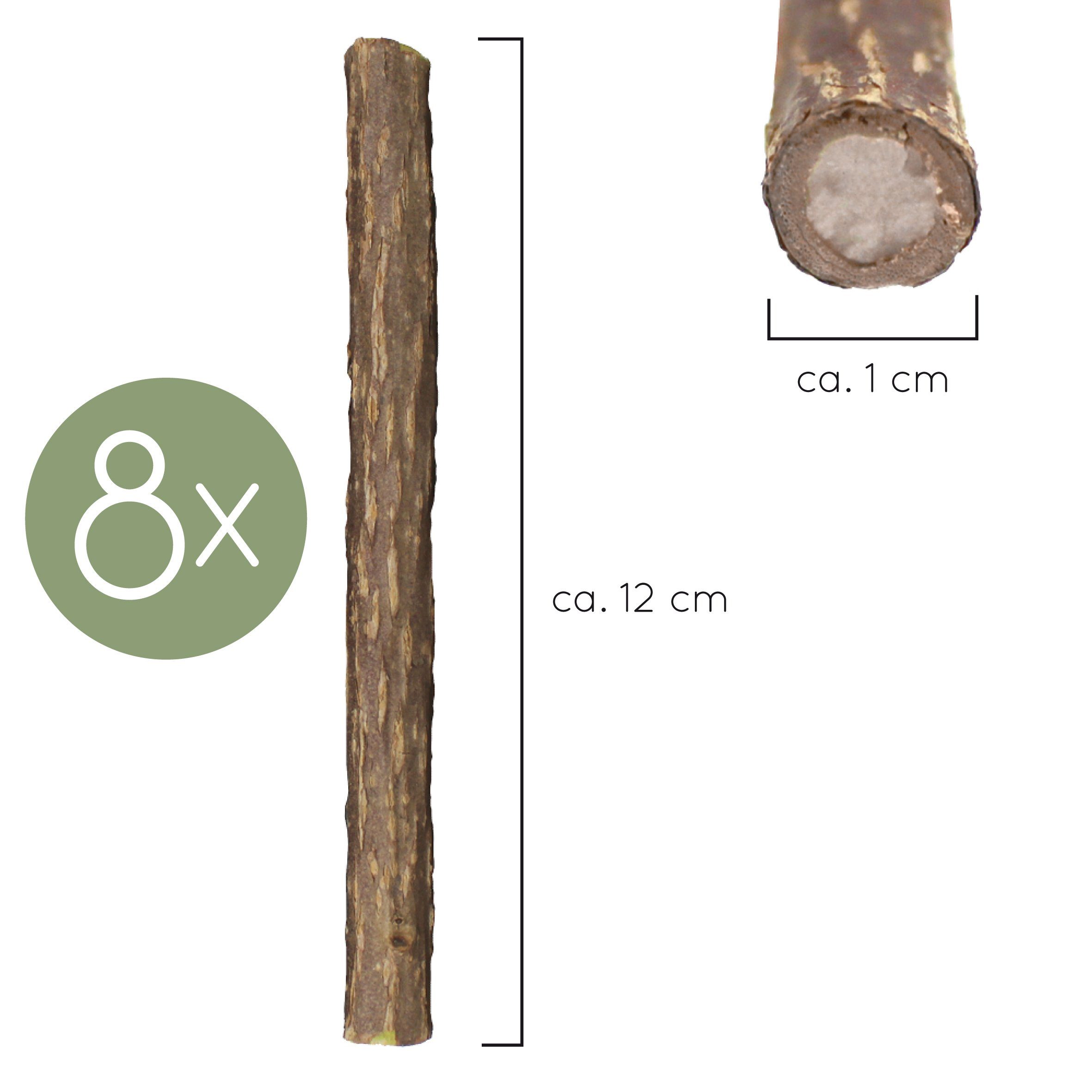 KaraLuna Tier-Beschäftigungsspielzeug 8 Katzensticks / Matatabi Sticks I Katzenspielzeug Catnip, Natürliches Katzenspielzeug und Zahnpflege für Katzen