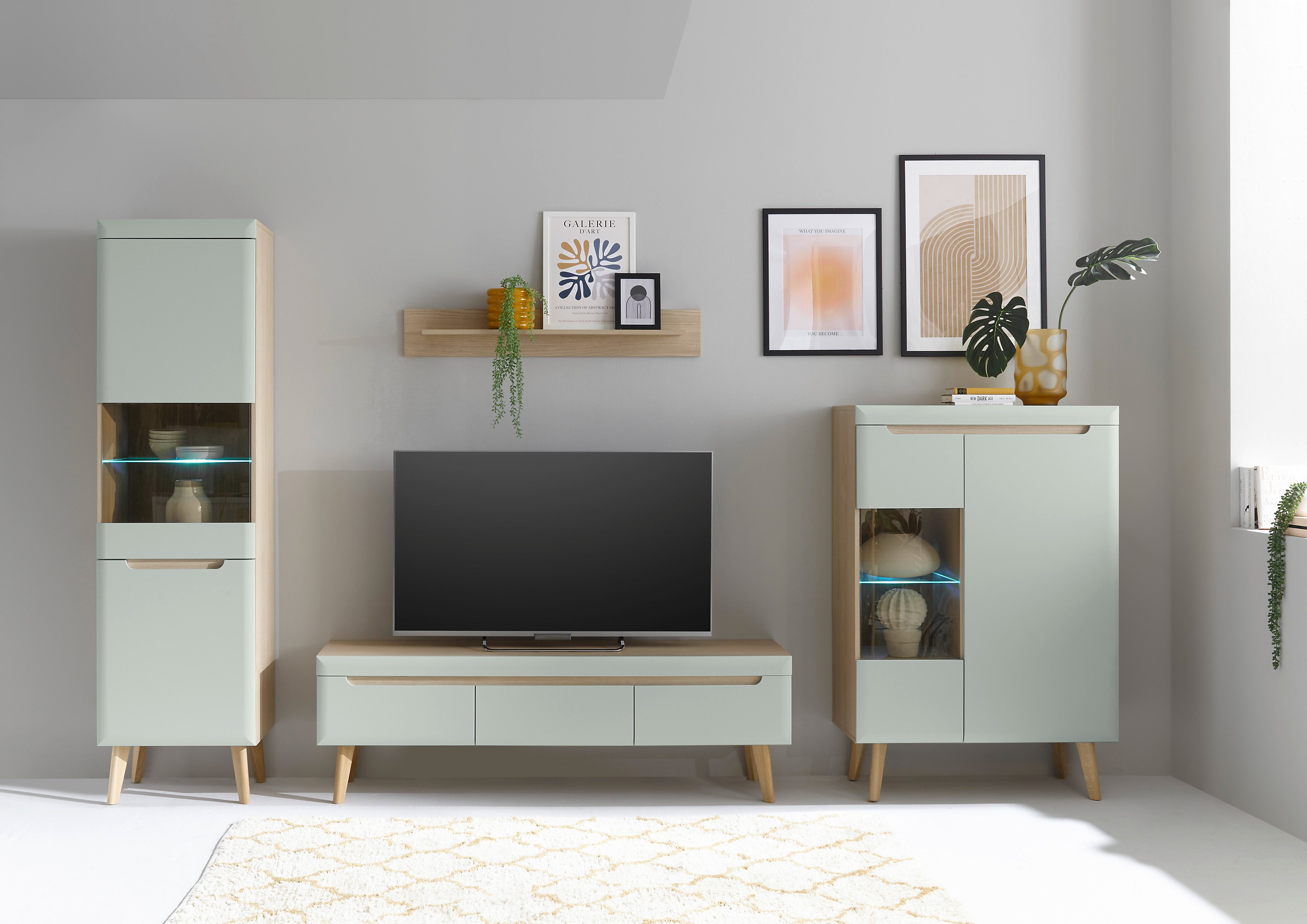 INOSIGN Wohnwand Torge, Anbauwand, Schrankwand, Mediawand, Wohnzimmer-Set, günstig online kaufen