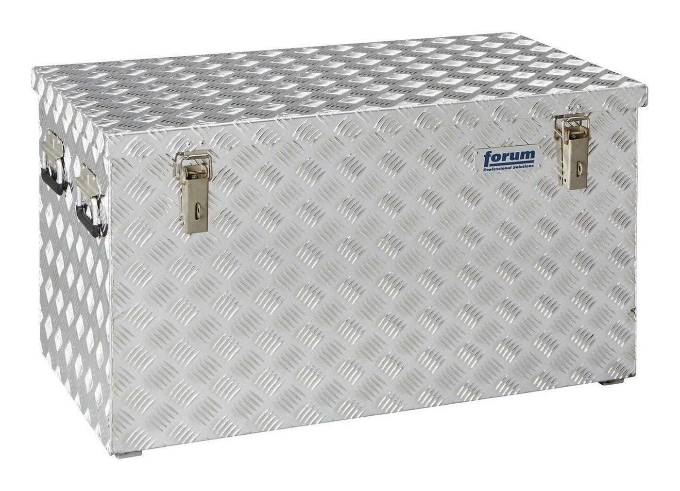 Thumbnail - forum® Stapelbox, Alu Transportkiste 878 x 475 x 480 mm Riffelblech 200 Liter