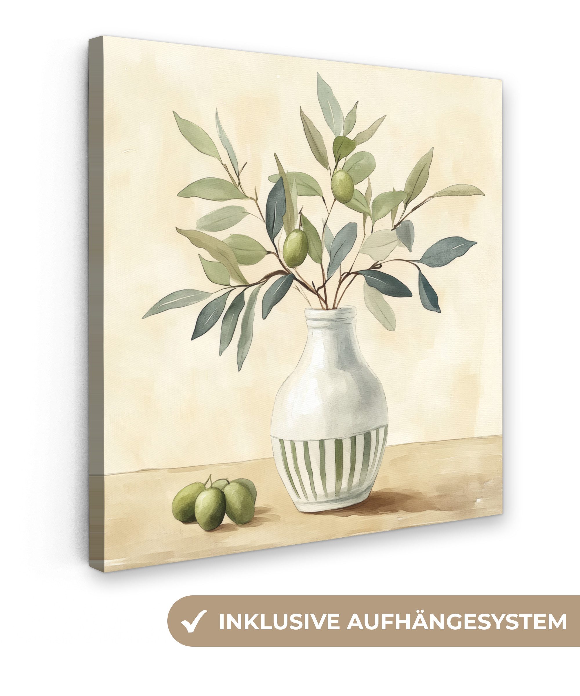 OneMillionCanvasses® Leinwandbild Vase - Keramik - günstig online kaufen