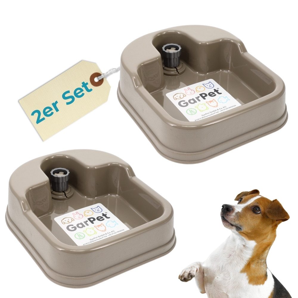 Reisenapf 2x Wasserspender PET Flasche Hunde Wasser Tränke Trinknapf Unterwegs