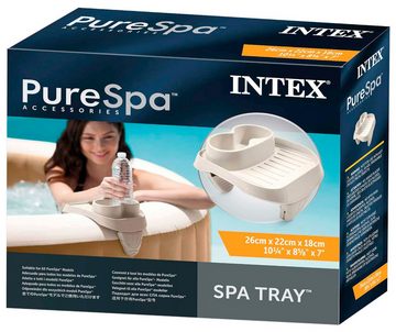 Intex Ablagetisch Whirlpool Getränkehalter (Set), inkl. 2x PureSPA Kopfstütze (Schaumstoff)