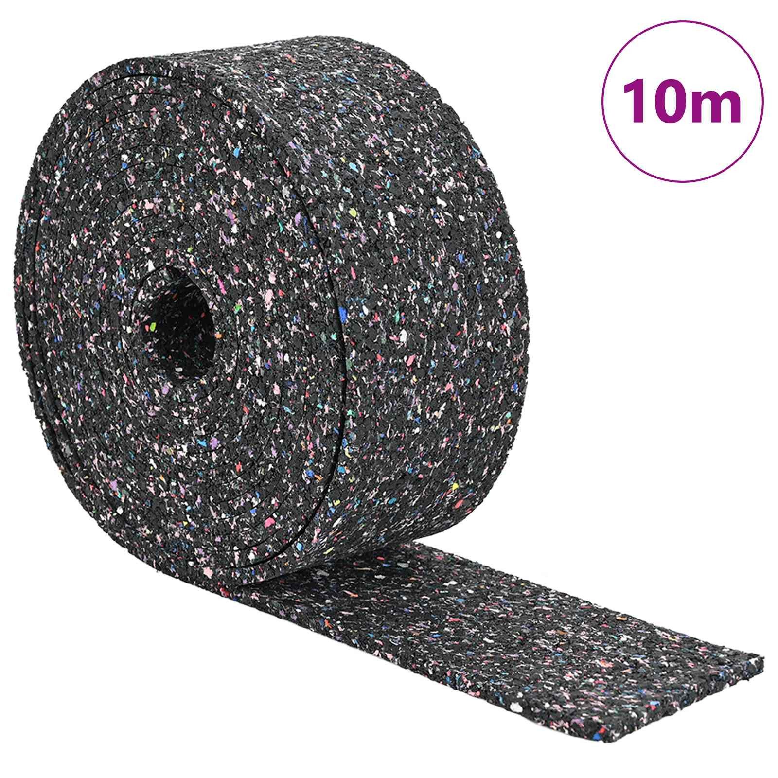 vidaXL Hantel 1000 x 8 x 1 cm Gummiwalze Schwarz Gummi