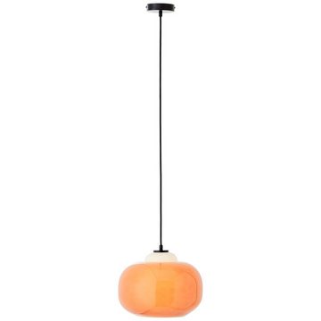 Brilliant Pendelleuchte Blop Pendelleuchte 30cm orange, Blop Pendelleuchte 30cm orange Glas/Metall 1x A60, E27, 60 W, Geeign