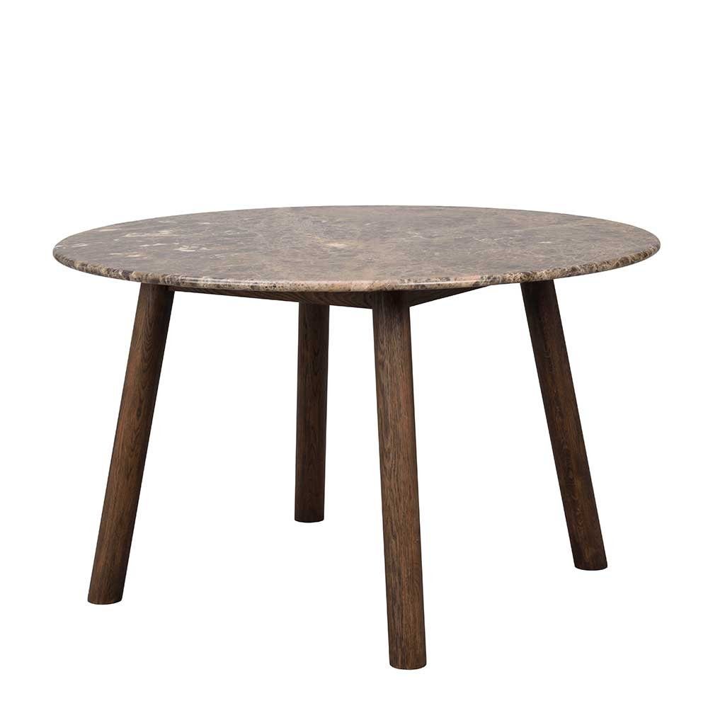 mit Esstisch runder aus Tischplatte Massivholz, Phantom, Pharao24