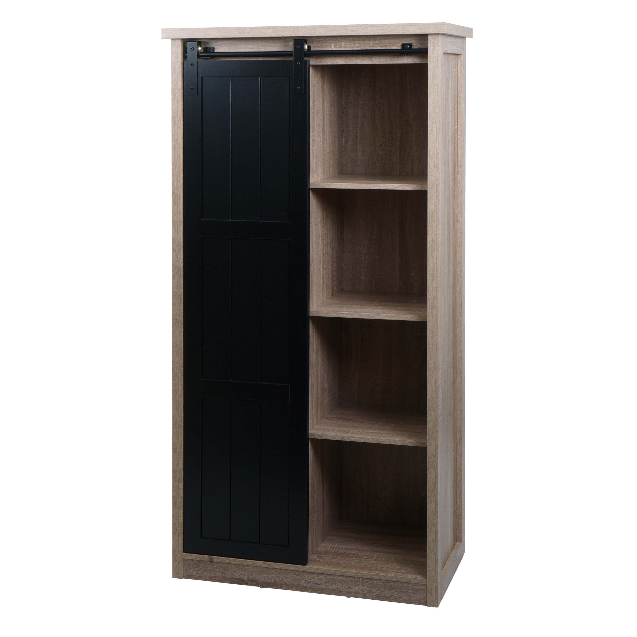 MCW Schiebetürenschrank MCW-K75-S Ideal kombinierbar mit weiteren Produkten der Serie K75 naturfarben