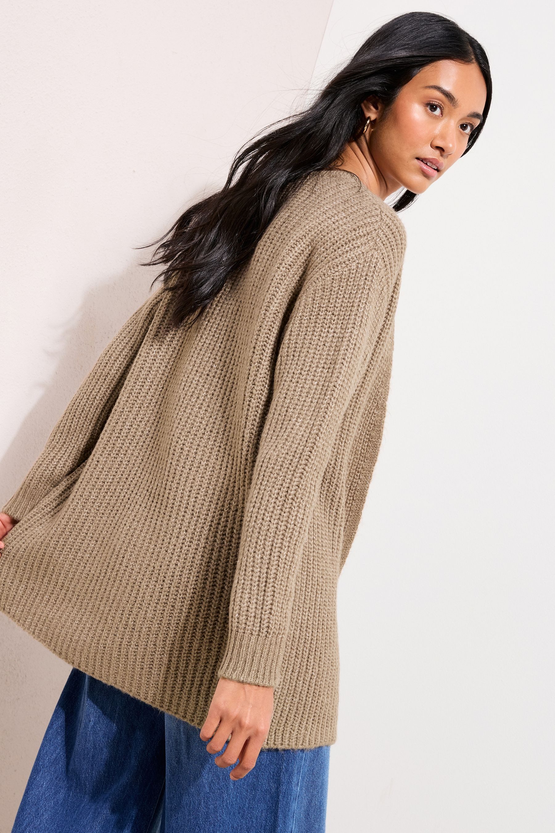 Friends Like These Strickjacke Friends Like These grob gestrickte Strickjac günstig online kaufen