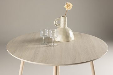 BOURGH Esstisch PLAZA Esszimmertisch ⌀100x75 rund - Dining Table in whitewash