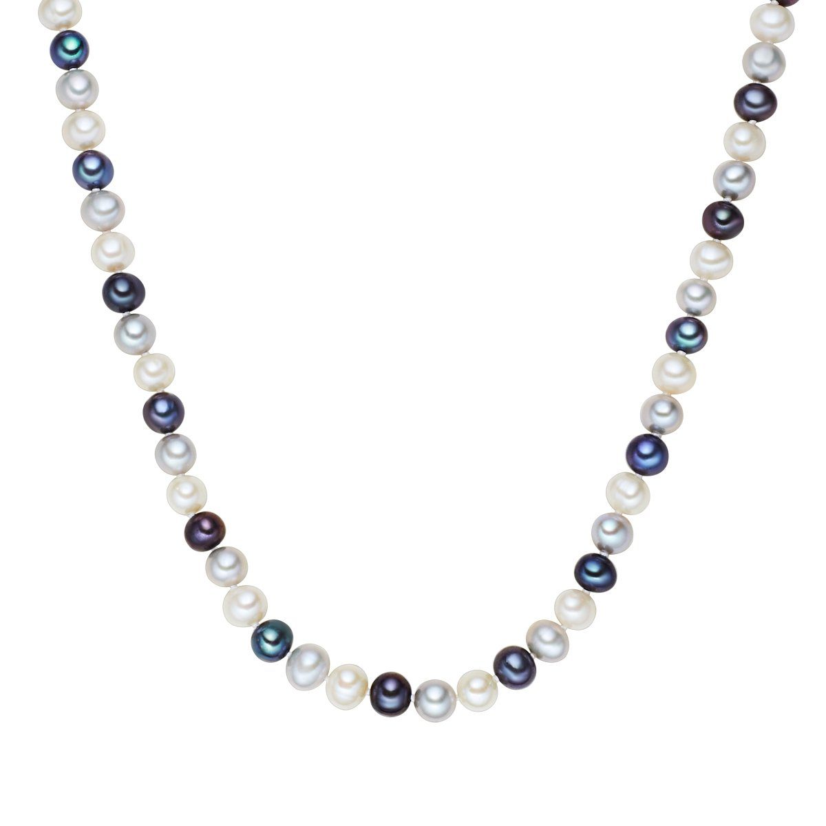 Pearls Perlenkette silber, mit Süßwasser-Zuchtperle Valero