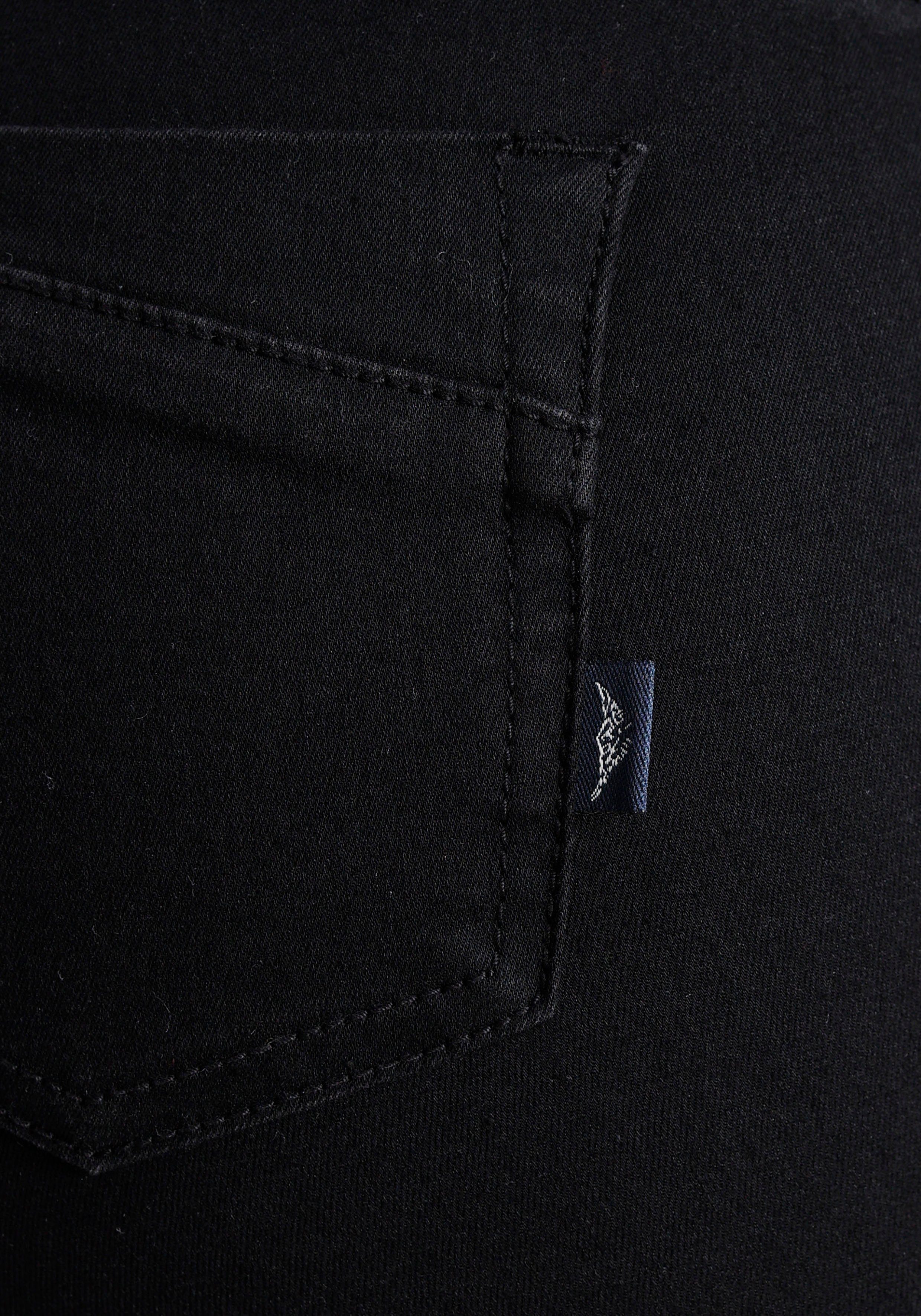Ultra High black Waist Arizona Shapingnähten Stretch Bootcut-Jeans mit
