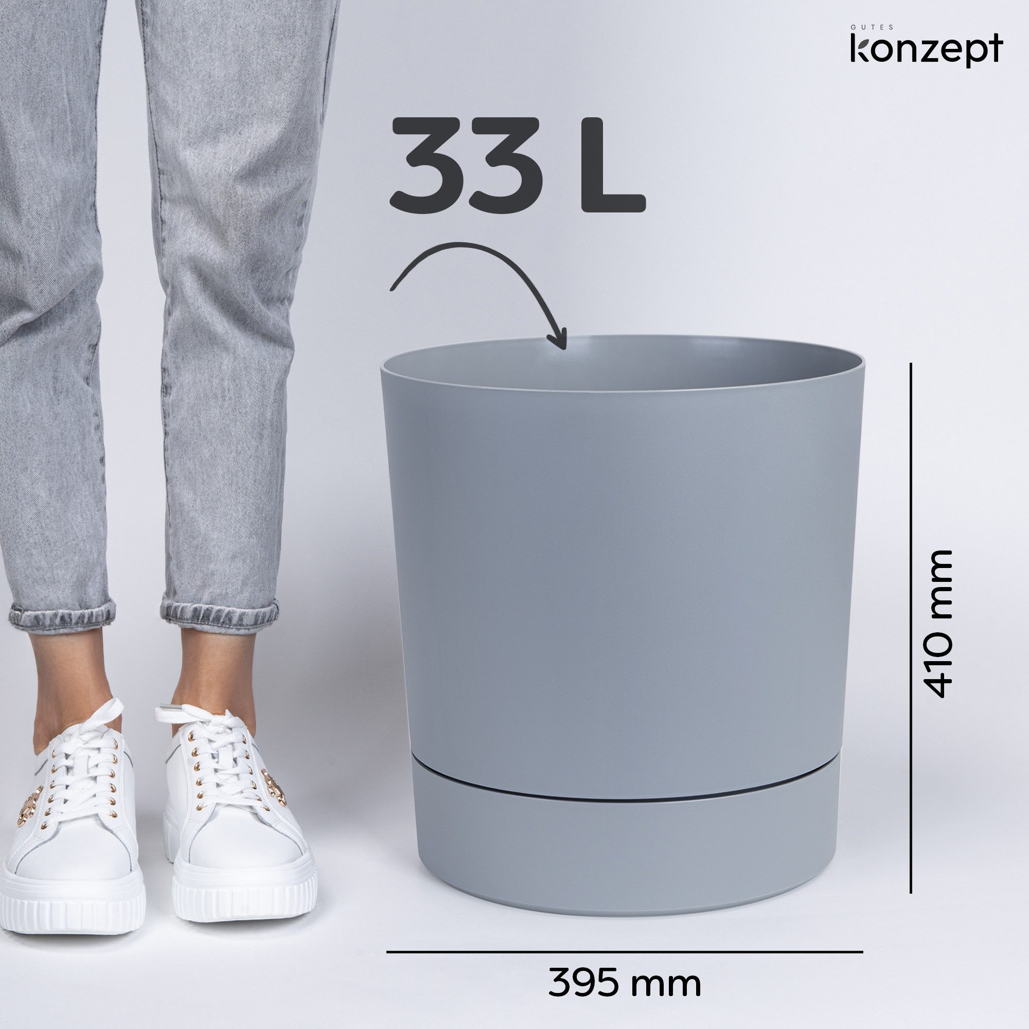 KONZEPT Blumentopf mit Untersetzer, großer Übertopf günstig online kaufen