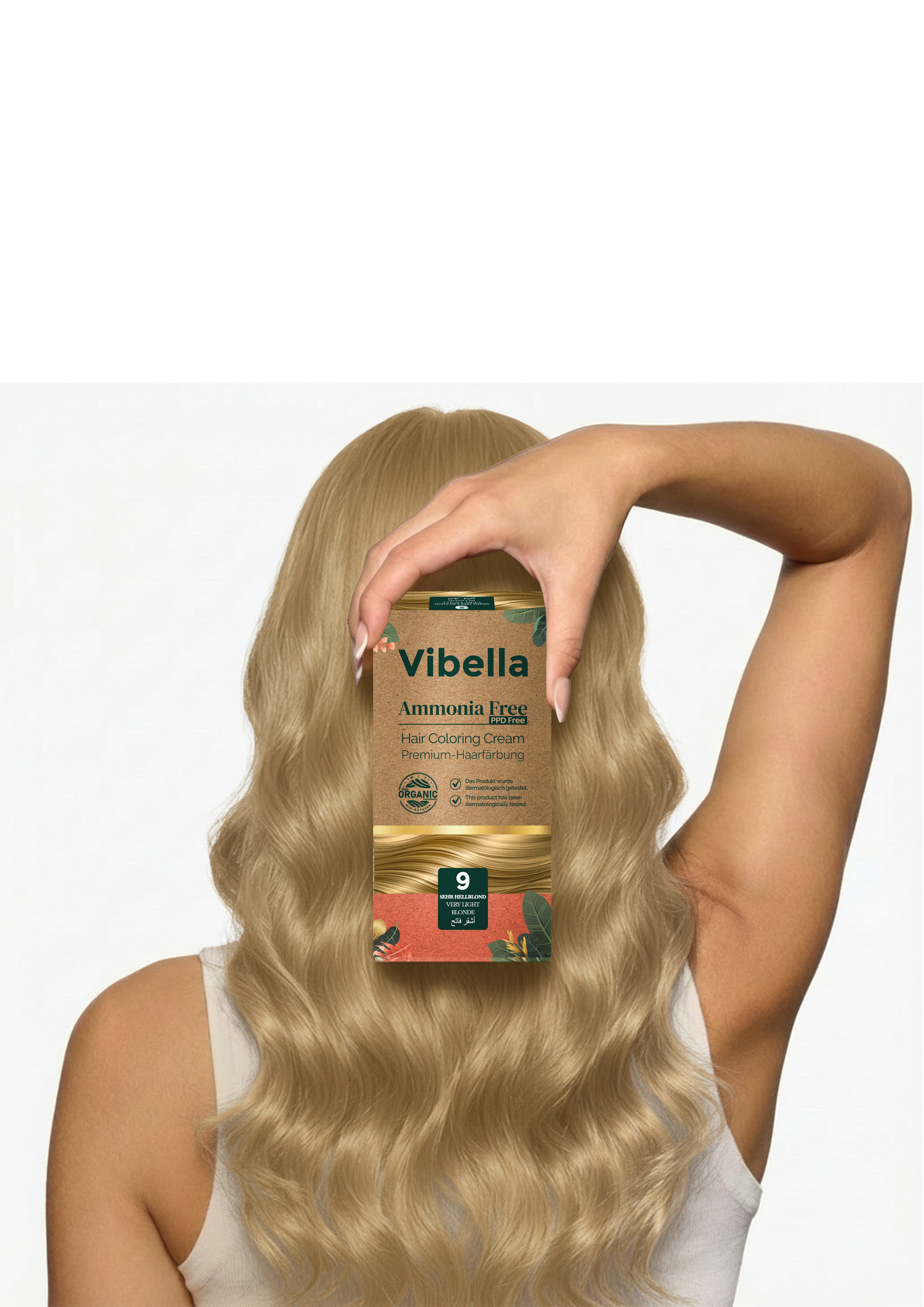 Vibella Haarfarbe Haarfärbecreme Nr. 9 Sehr Hellblond – Premium-Haarfärbung