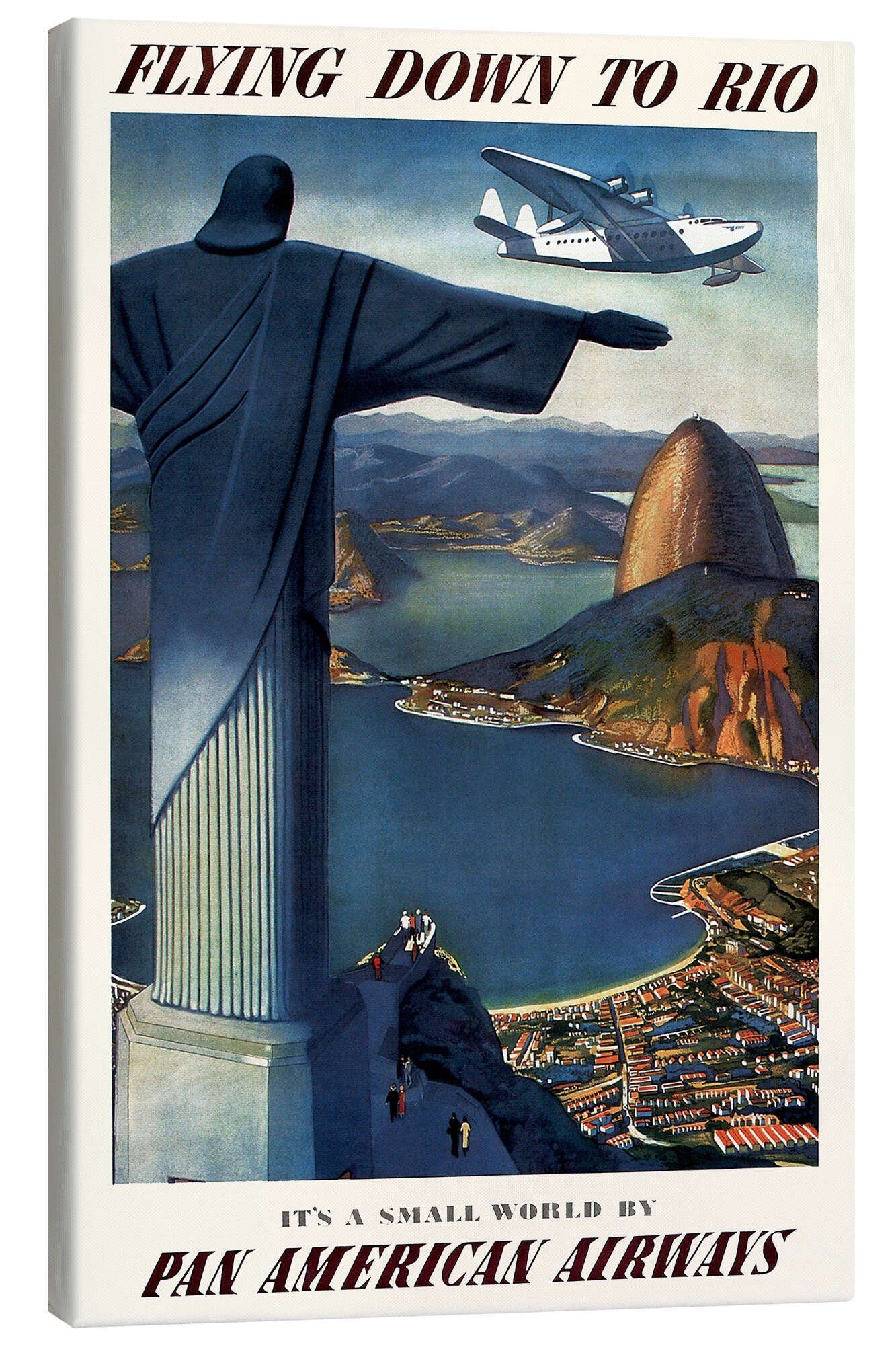 Leinwandbild Vintage Travel Collection