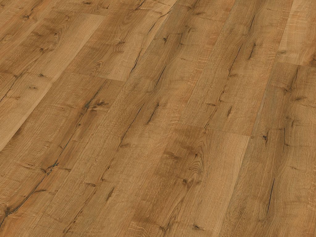 Check Vinylboden Kork-Klick Vinyl Breit-Langdiele 1522x225 mm 5,5 mm Rigid SPC Eiche, NK 42, Innovation Click Synchronprägung, inkl. Kork Trittschalldämmung, Packung, In 1 Packung: 6 Paneele - 2,055m², 1 Packung: 6 Paneele - 2,055m²