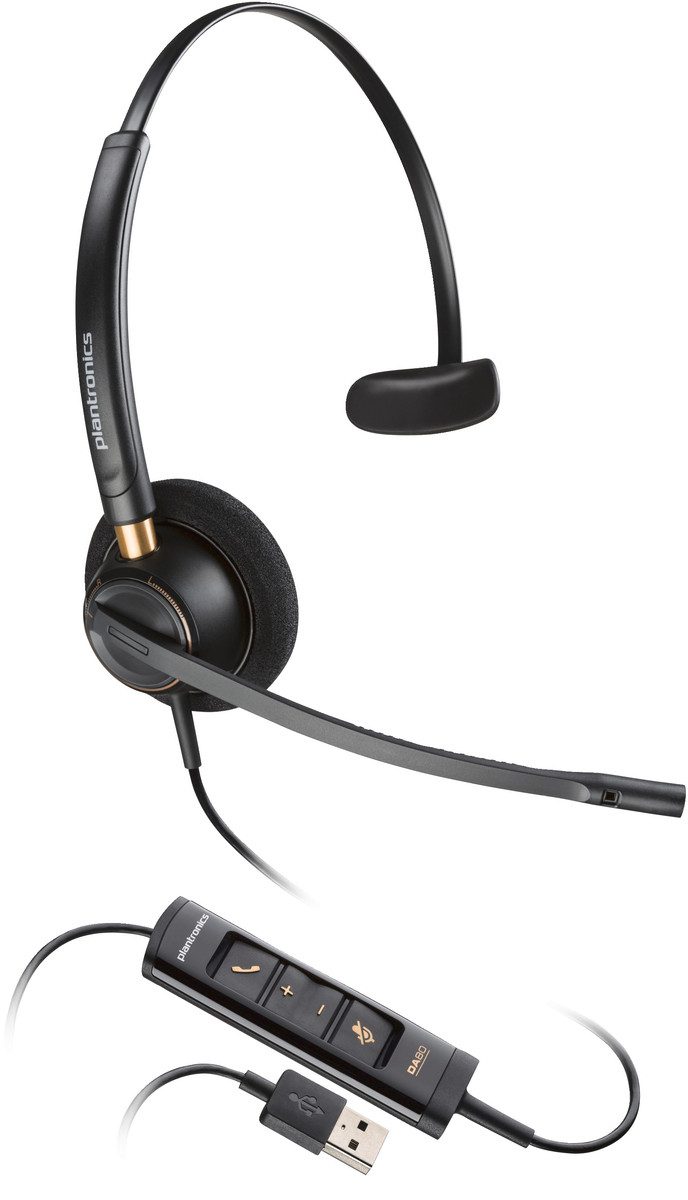Polycom Poly Headset EncorePro 515 monaural USB-A & USB-C PC-Headset