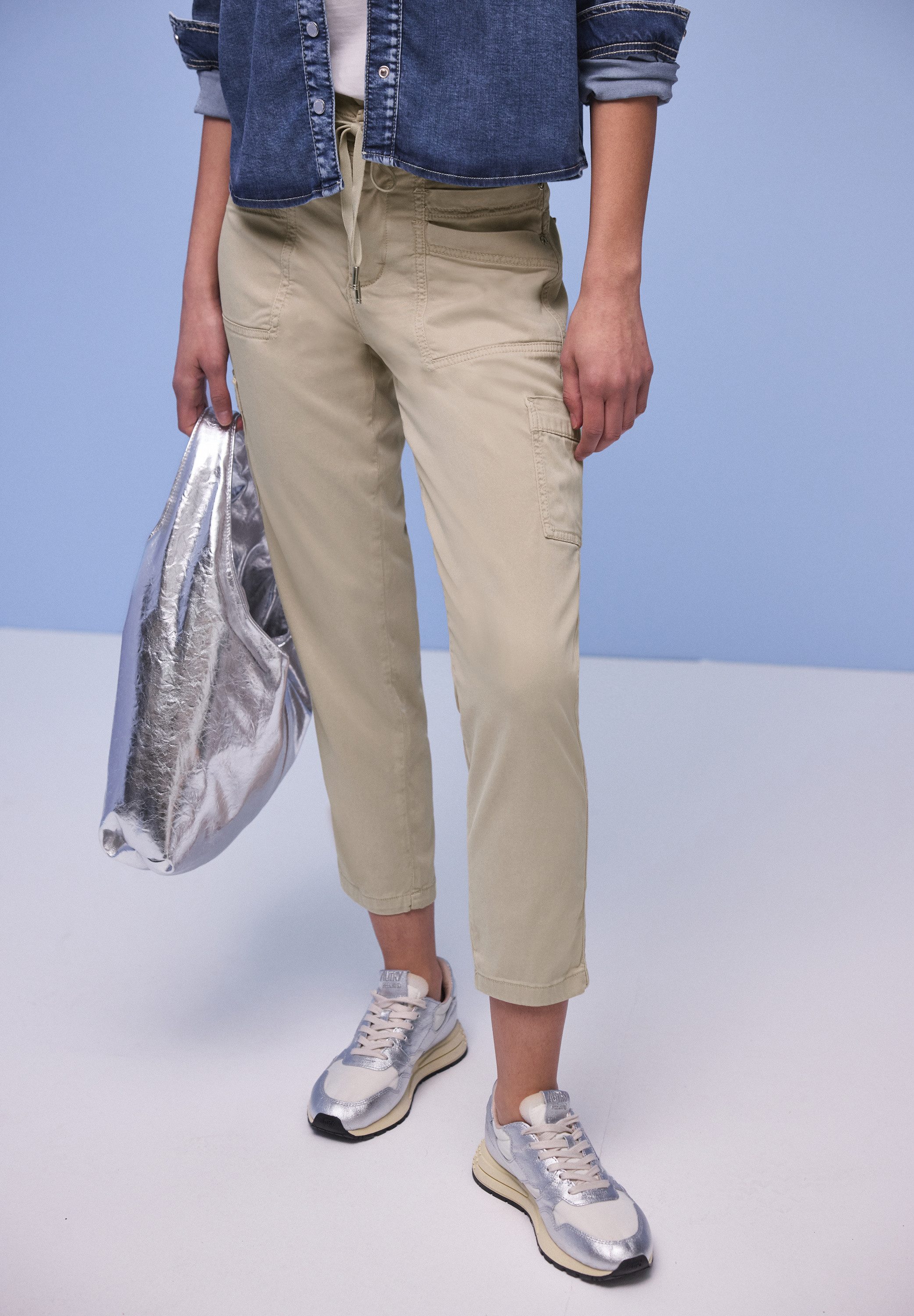 STREET ONE Jogger Pants Style Bonny mit Cargo-Taschen und Kordelzug günstig online kaufen