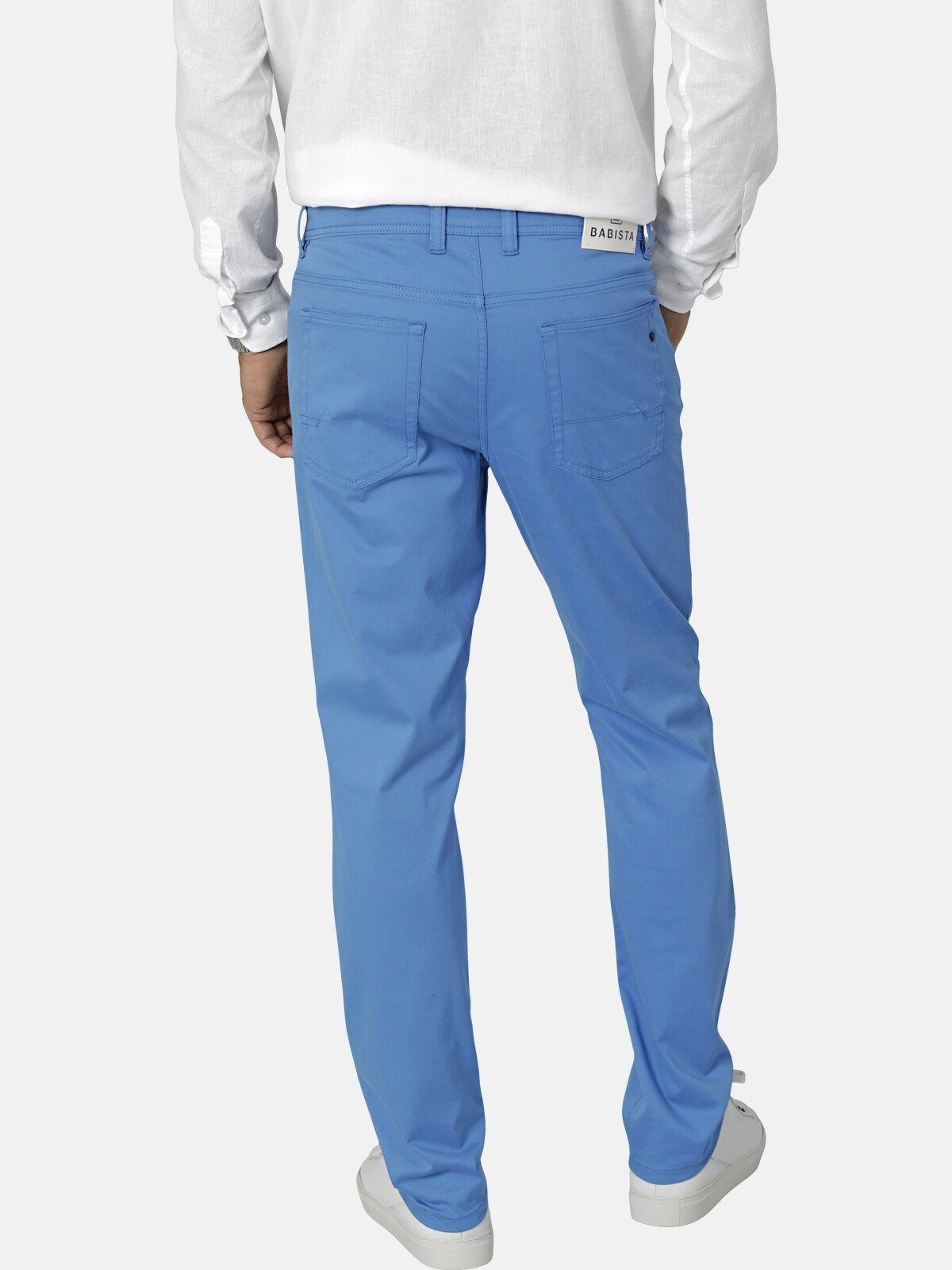 BABISTA Herren Hose Pariella – Stretch-Qualität, 98% Baumwolle, 2% Elasthan, Schlupfbund, In Hellgrau & Weiteren Farben