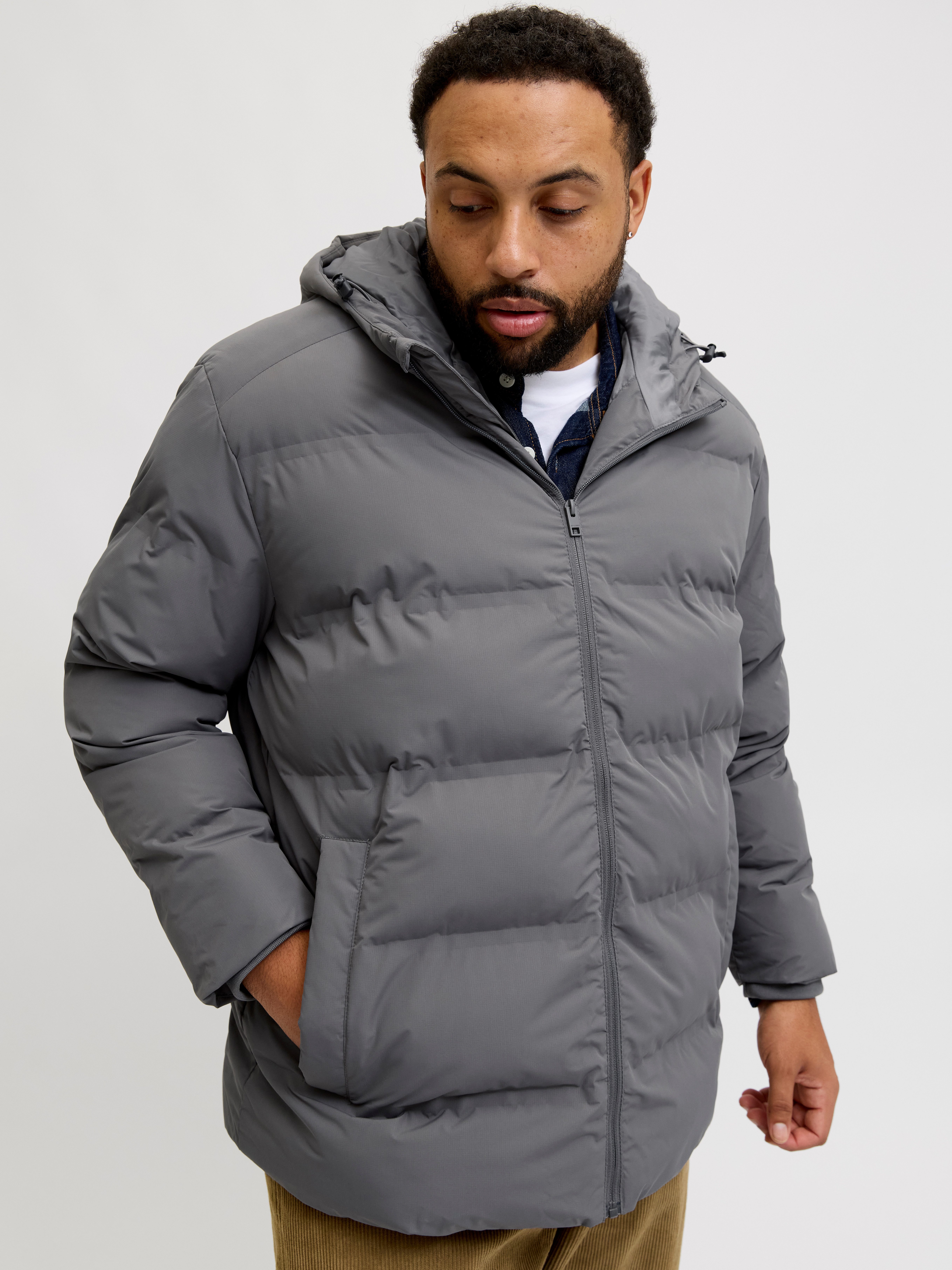 Jack & Jones PlusSize Steppjacke JJESOHO PUFFER HOOD SN PLS günstig online kaufen