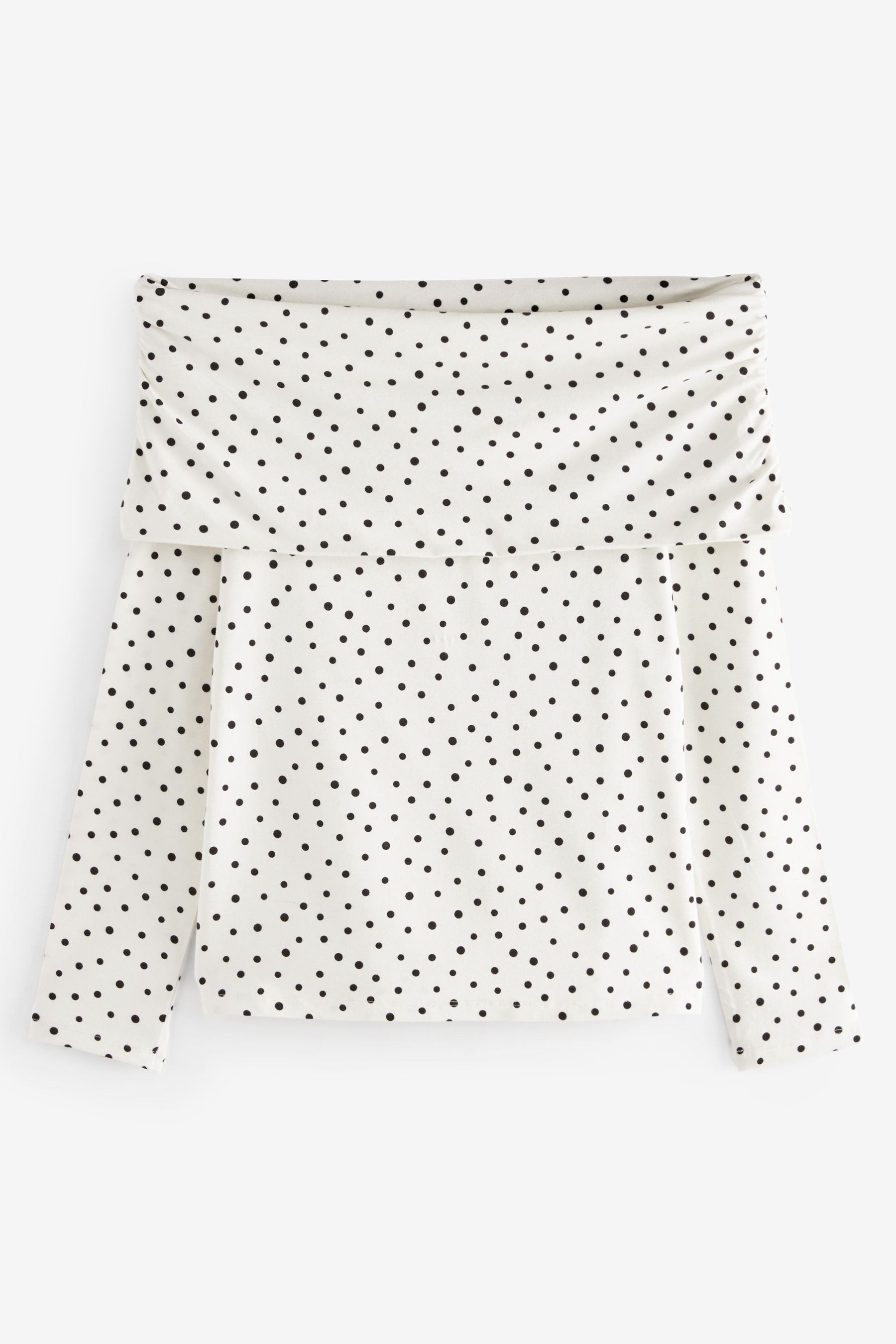 Next Langarmshirt Langärmeliges, schulterfreies Bardot-Oberteil (1-tlg) günstig online kaufen