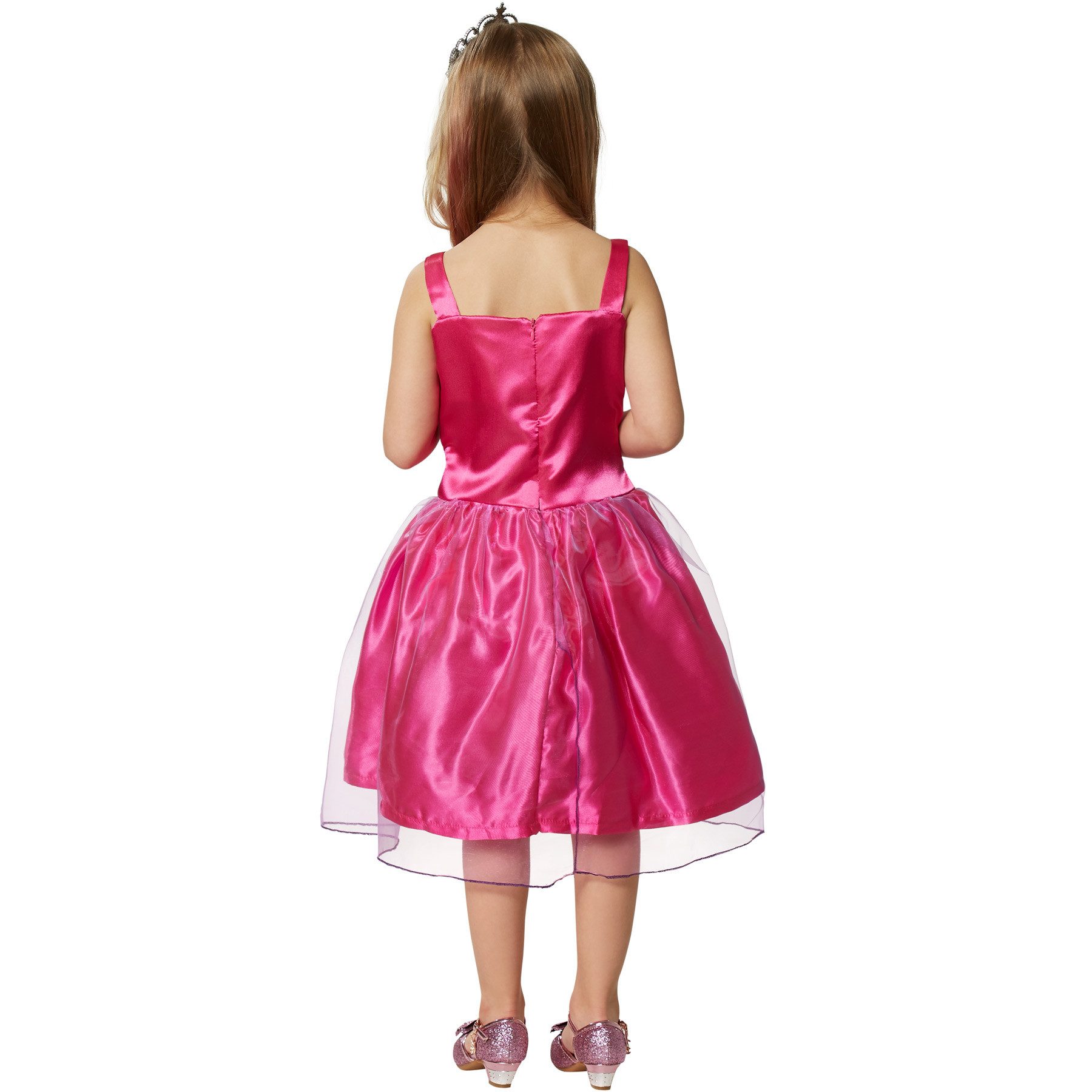 dressforfun Kostüm Mädchenkostüm Prinzessin pinke Rose, Geschmackvolles Kleid in pink