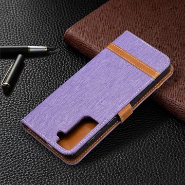 König Design Handyhülle Samsung Galaxy S21 Plus, Schutzhülle Schutztasche Case Cover Etuis Wallet Klapptasche Bookstyle