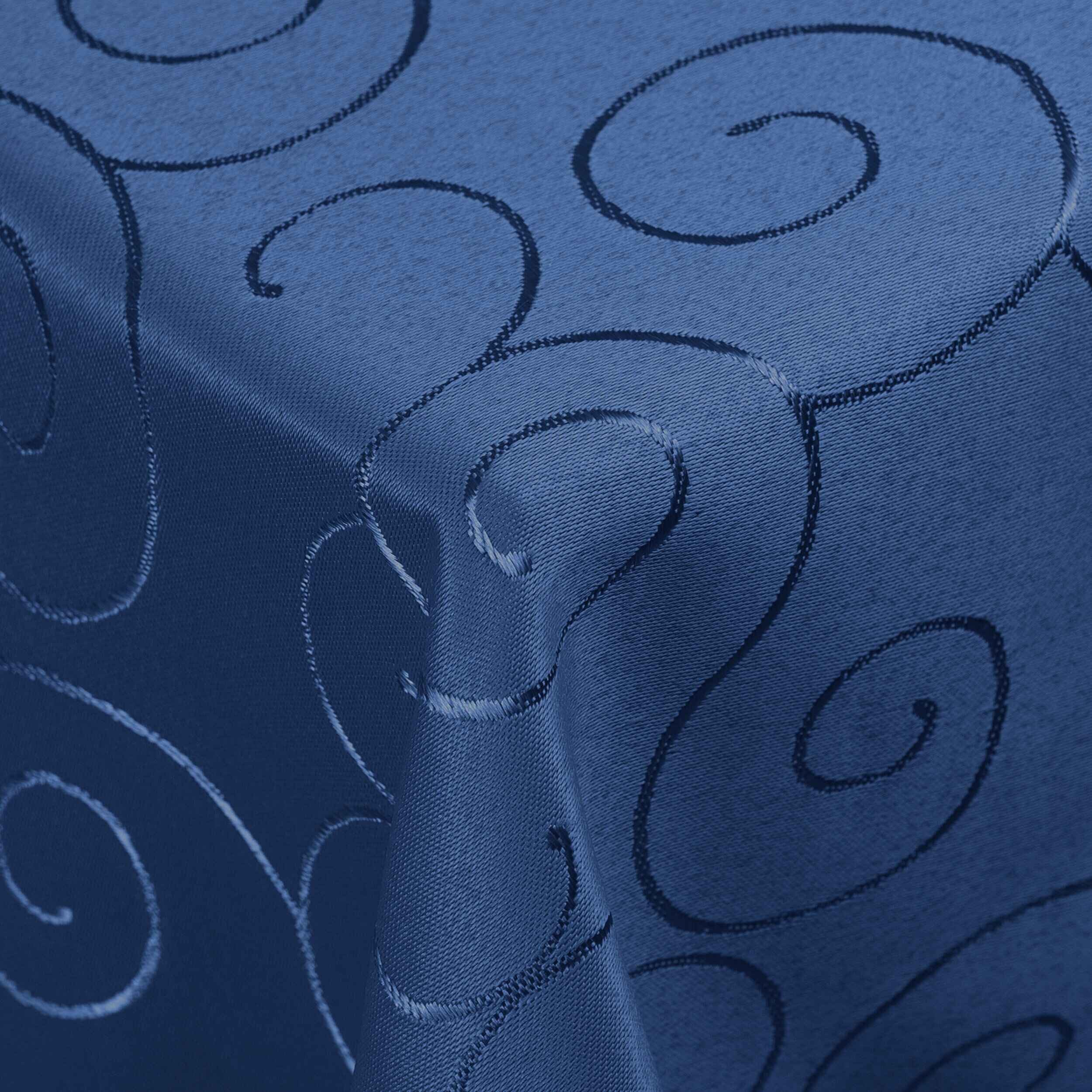 DecoHomeTextil Heimtextilmanufaktur Tischdecke Kringel Circle Tafeldecke Ornamente Damast Tischdecke