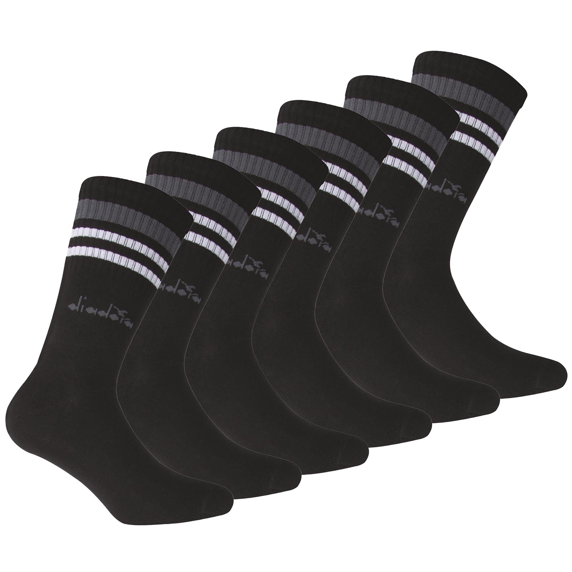 Diadora Спортивні шкарпетки Unisex Tennissocken - 6er Pack, Logo, Streifen