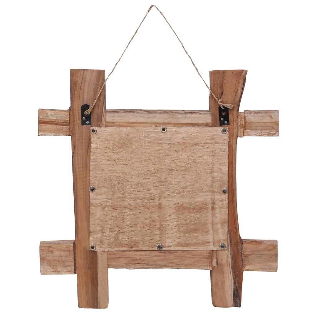 furnicato Wandspiegel Rustikaler Spiegel aus Naturholz 50 x 5 x 50 cm in Naturfarbe (1-St)