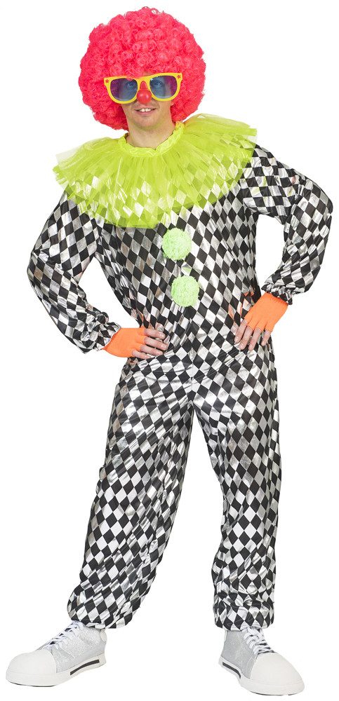 Funny Fashion Clown-Kostüm Clown Kokki Kostüm für Herren - Schwarz Weiß