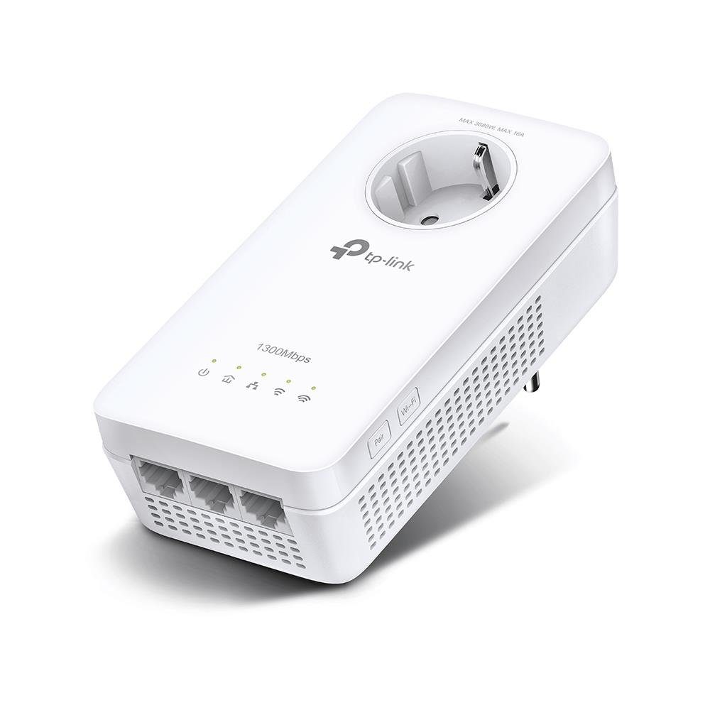tp-link TL-WPA8631P Netzwerk-Adapter, AV1300 Gigabit Passthrough Powerline ac WLAN Extender, Weiß