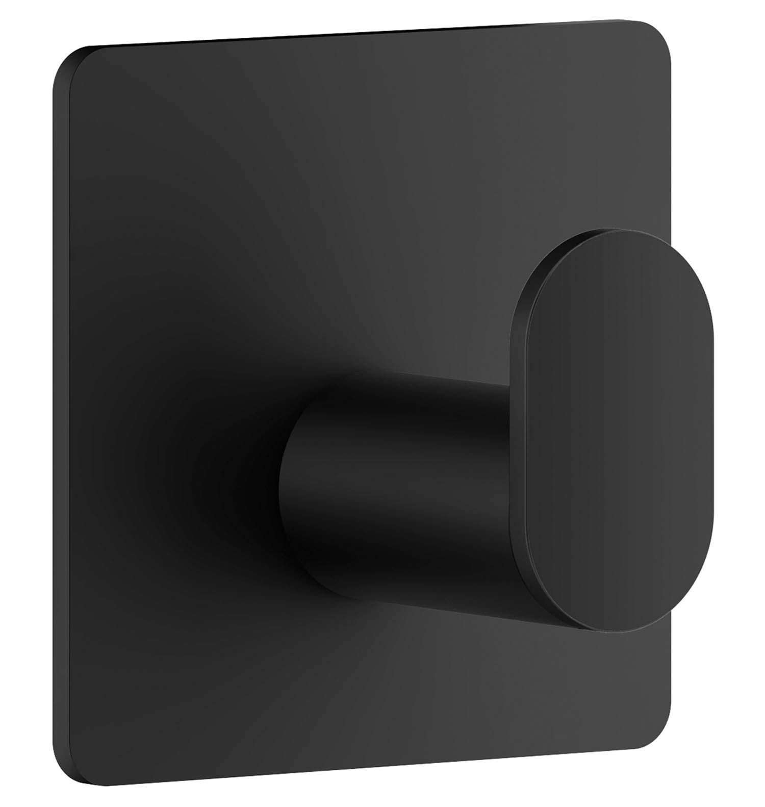 Handtuchhaken BB455 CUBE, Schwarz, Edelstahl, selbstklebend
