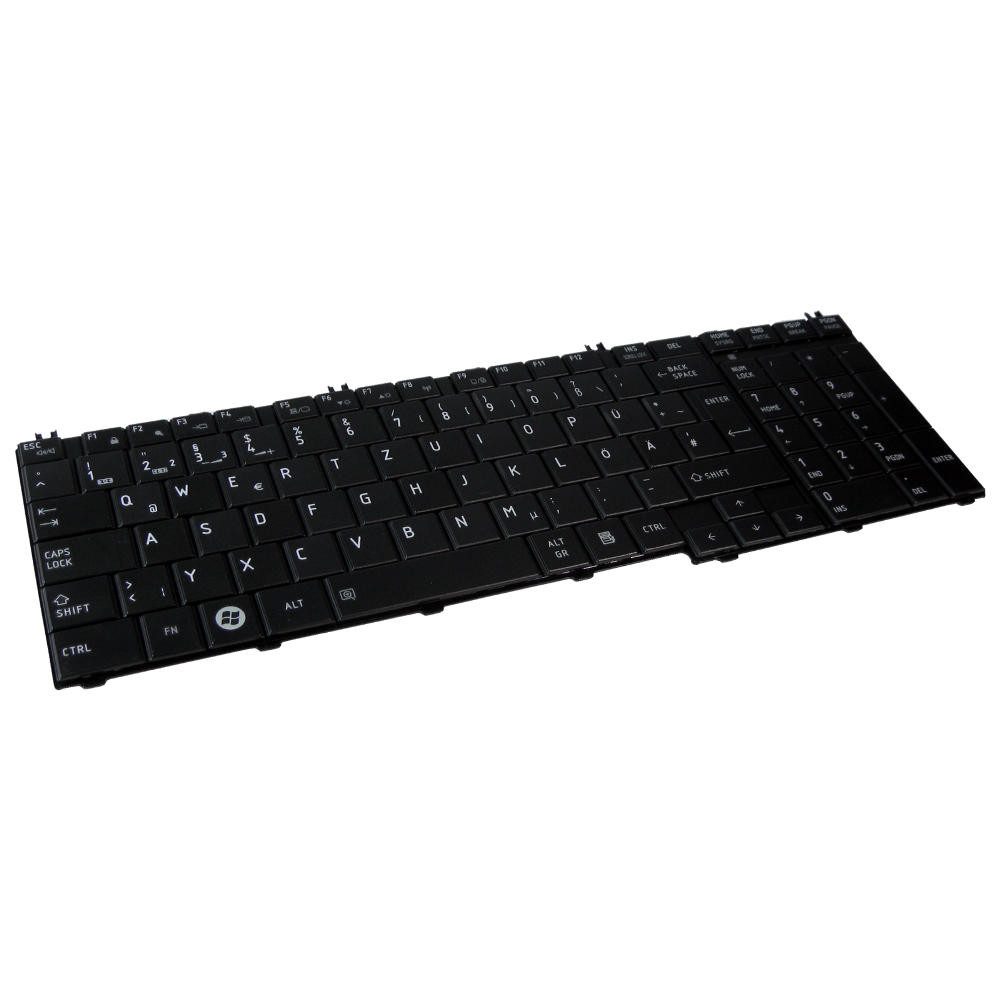 Trade-Shop Ersatz passend für Toshiba Satellite C650 C650D C655 C655D C660 C660D Tastatur (Tastenbelegung: Deutsch, QWERTZ / Farbe: Schwarz)