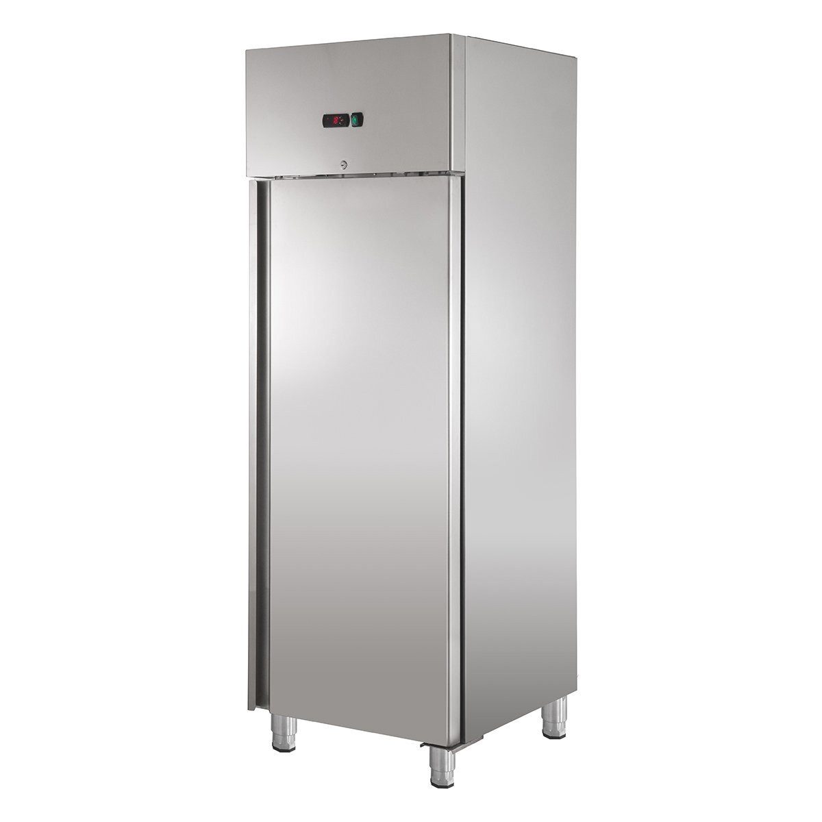 GastroHero Kühlschrank Kühlschrank 429 Liter - Edelstahl, 3x GN1/1, Gastronomie, Imbiss SNACKH400TN, 201 cm hoch, 68 cm breit, LED-Beleuchtung, digitales Thermo – Bild 4 von 5