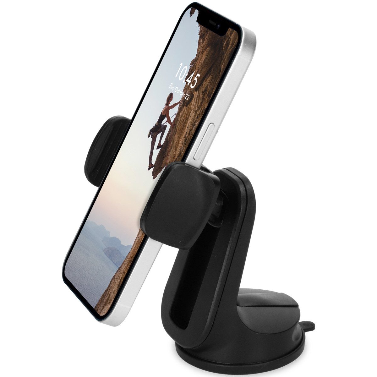 Accezz Handy-Halterung Accezz Handyhalterung für das Auto - Verstellbar - Universell - Armatu, (1-tlg)