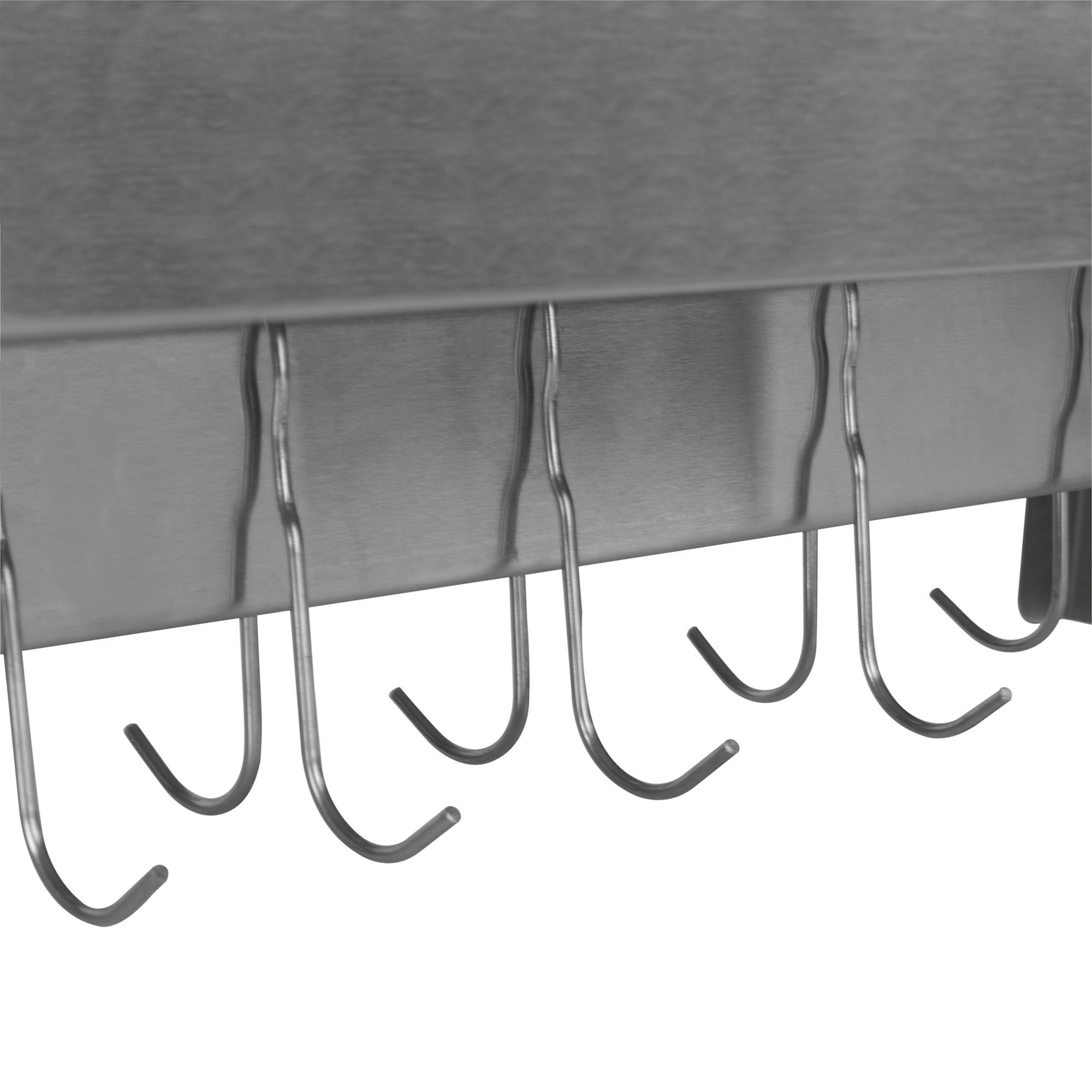 Mahlzeit Wandregal Edelstahl Wandregal, 60 x 30 cm, Klappbares Hängeregal – Bild 4 von 5