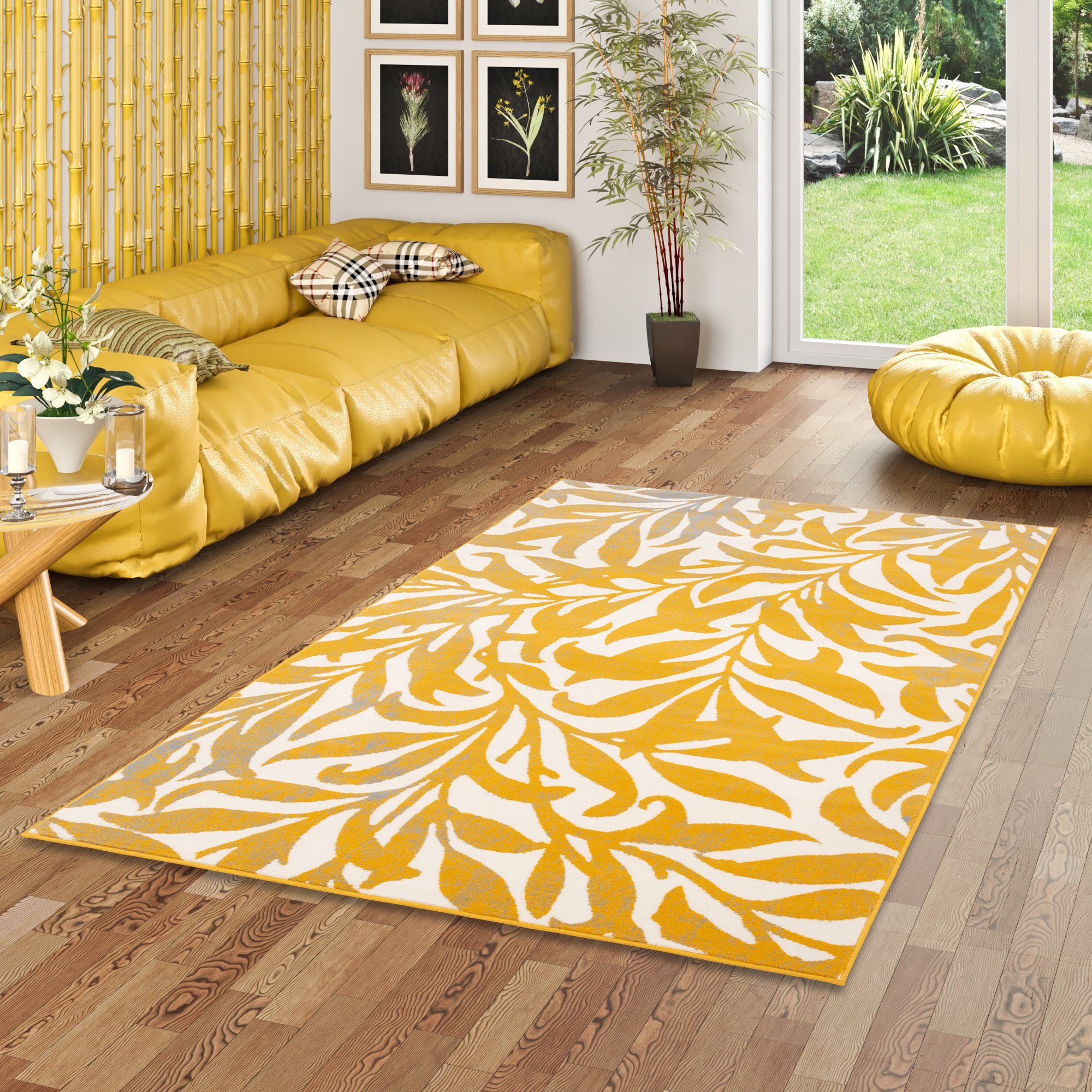 Pergamon Designteppich Designer Teppich Samba Modern Flower, Rechteckig, Hö günstig online kaufen