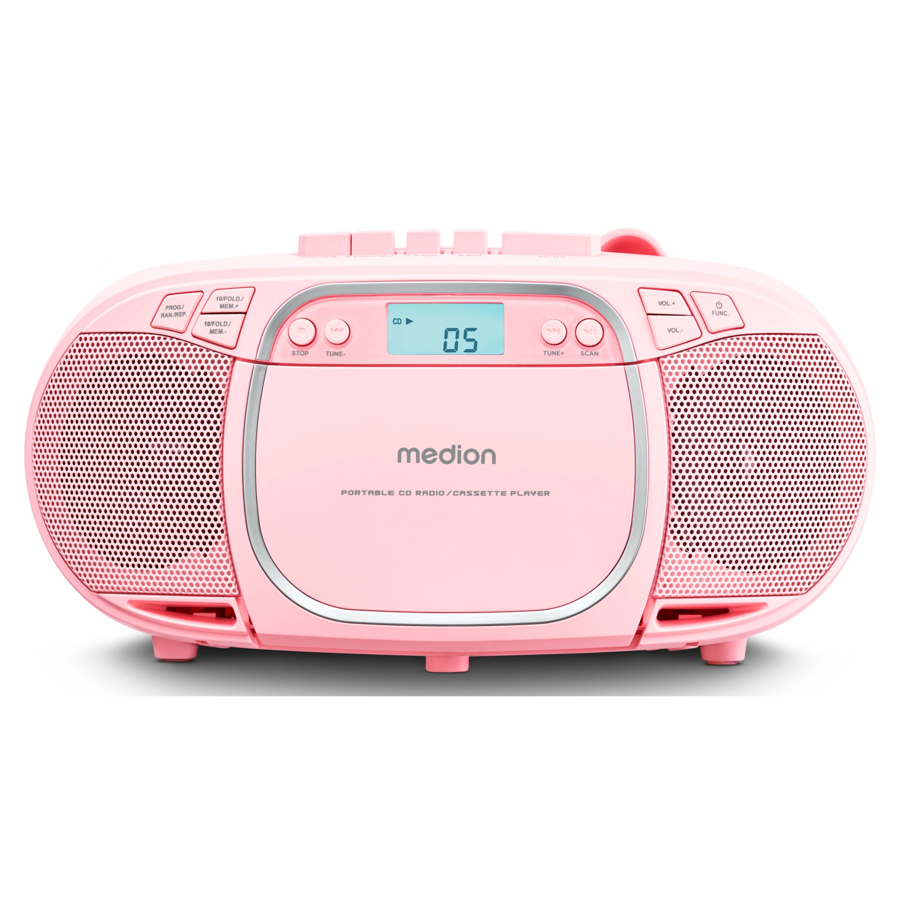 Medion® E66476 (MD44176) rosa Radio (AM- / FM- Tuner, MW / UKW mit RDS, 4 W, E66476)