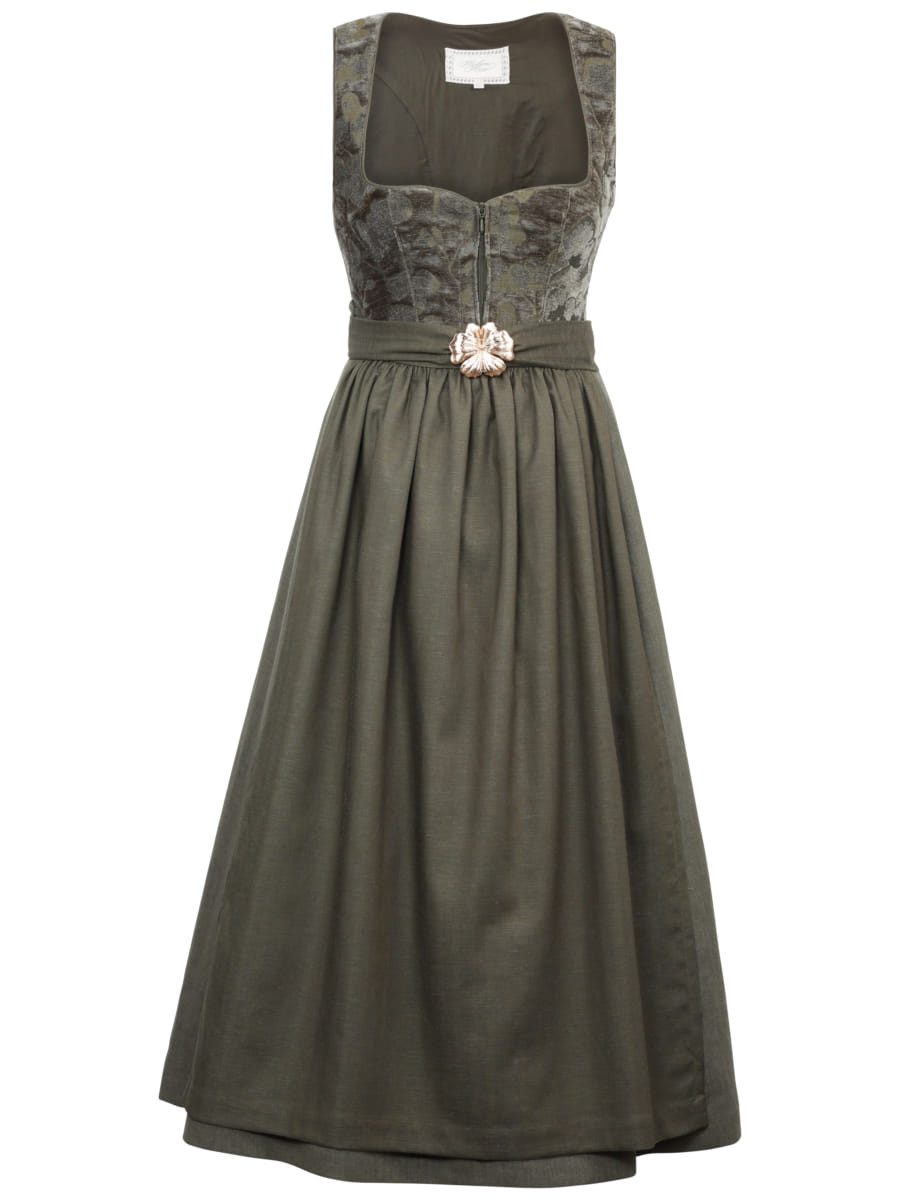 Madame Marie Dirndl Dirndl Velirina 75cm Länge thymian