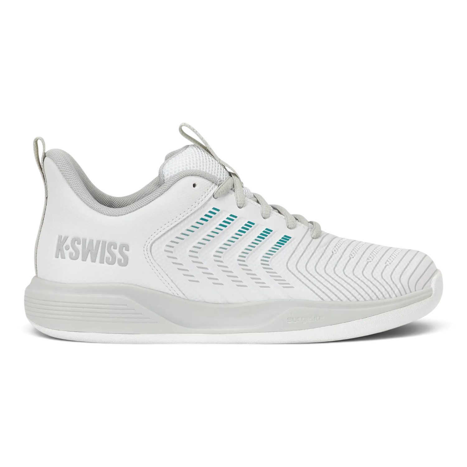 K-Swiss Performance Ultrashot Light Indoor/Carpet/Teppich weiss/grau Damen Tennisschuh