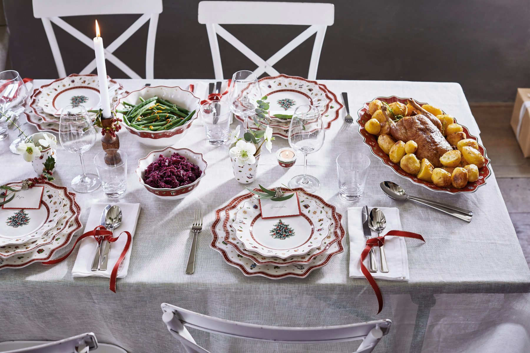 Villeroy & Boch Teller-Set Toy's Delight Speiseteller weiss 29 cm Set6, Premium Porcelain – Bild 5 von 5