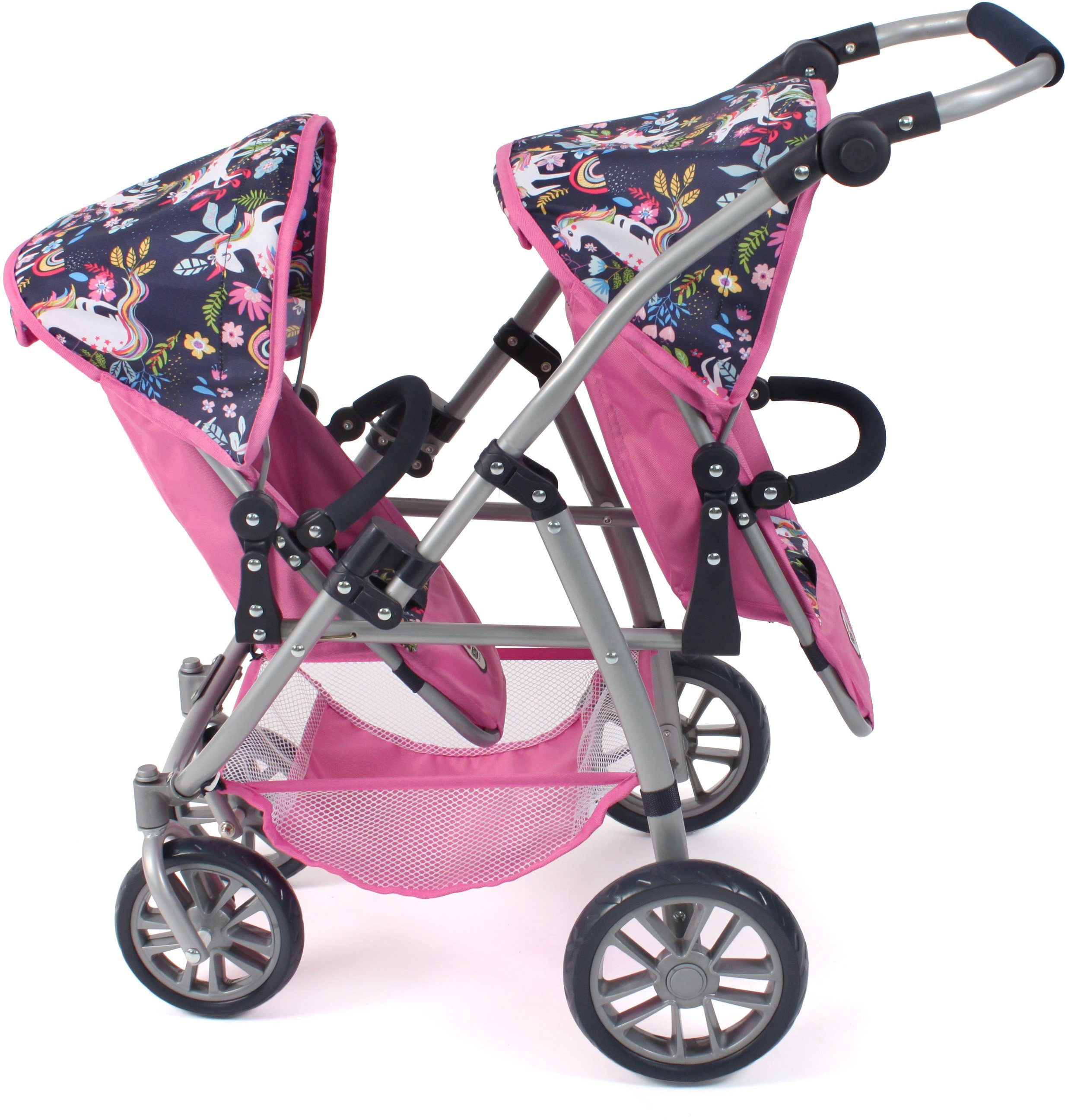CHIC2000 Puppen-Zwillingsbuggy Vario, Einhorn günstig online kaufen