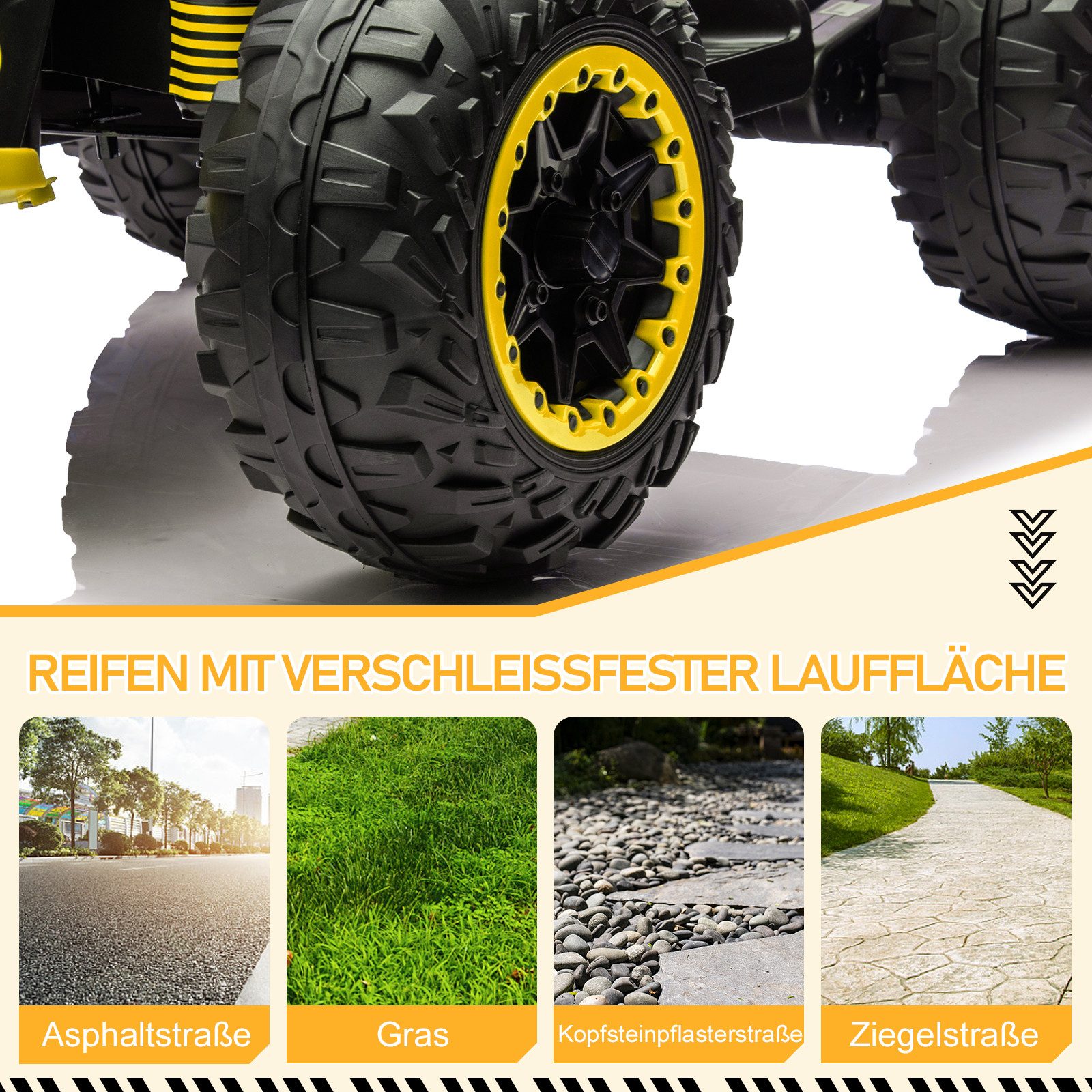 LALAHO Elektro-Kinderquad Kinder Quad Elektro, Elektro-Kinderquad, 12V, langsamer Start, Musik, LED, 12Vlangsamer Start,35WInklusive Akku und Ladegerät