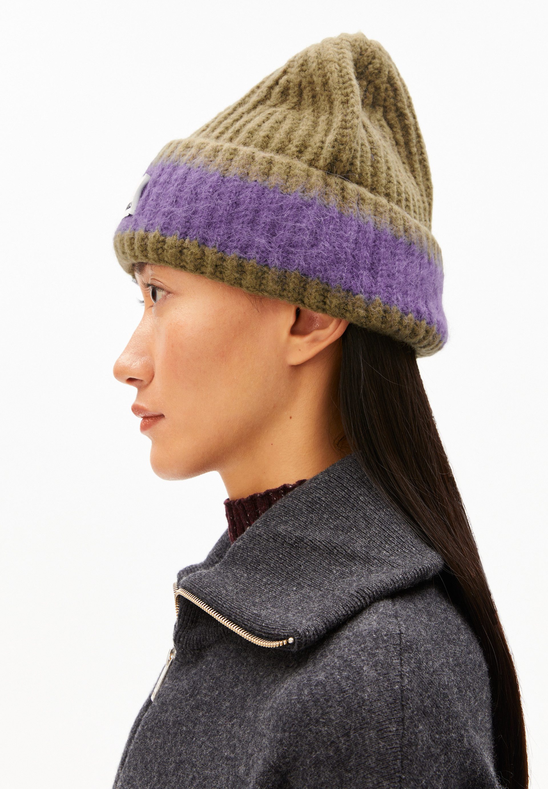 Armedangels Strickmütze JUPILAA STRIPED UN-WASTED Unisex