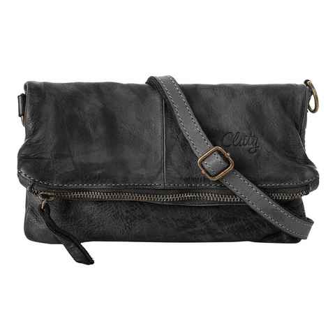 Cluty Abendtasche, echt Leder, Made in Italy