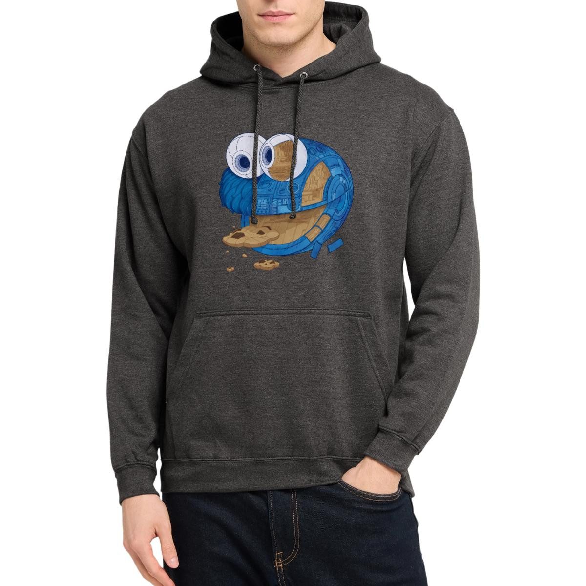 Spreadshirt Hoodie Sesamstraße Krümelmonster Maschine Unisex Hoodie (1-tlg)