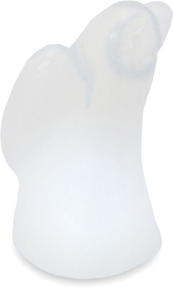 Wagner Life Design Salzkristall-Tischlampe Engel, LED wechselbar, Warmweiß, Handgefertigt aus Salzkristall - jeder Stein ein Unikat, H: ca.13 cm