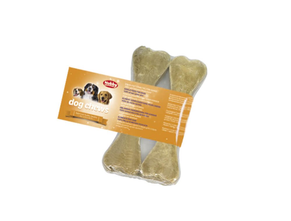 Nobby Kauspielzeug Kauknochen gepresst, verpackt, 16,5cm, 100g, 2er Pack
